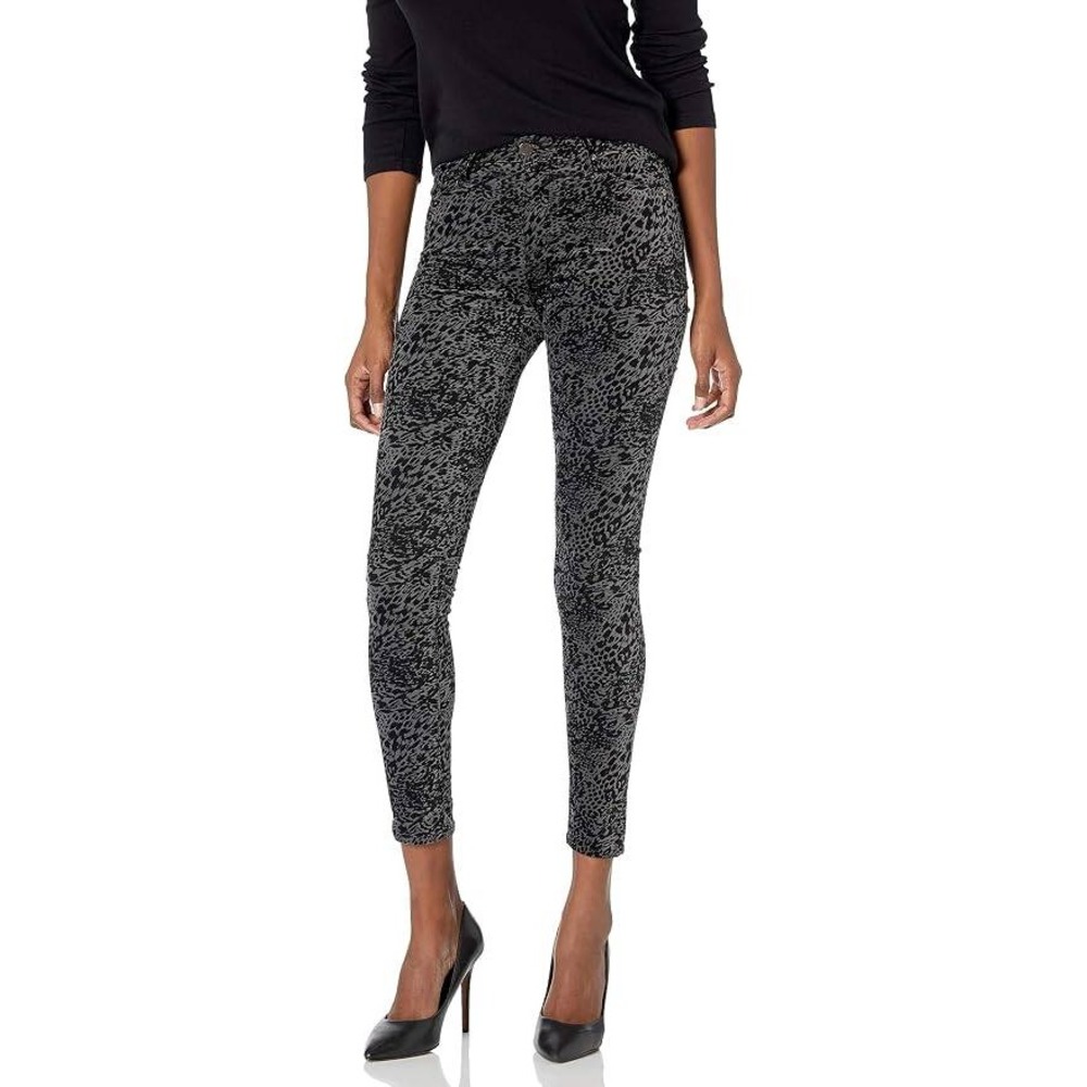 AG Adriano Goldschmied Farrah Skinny Ankle Grey Animal Print Jeans 25 NWT
